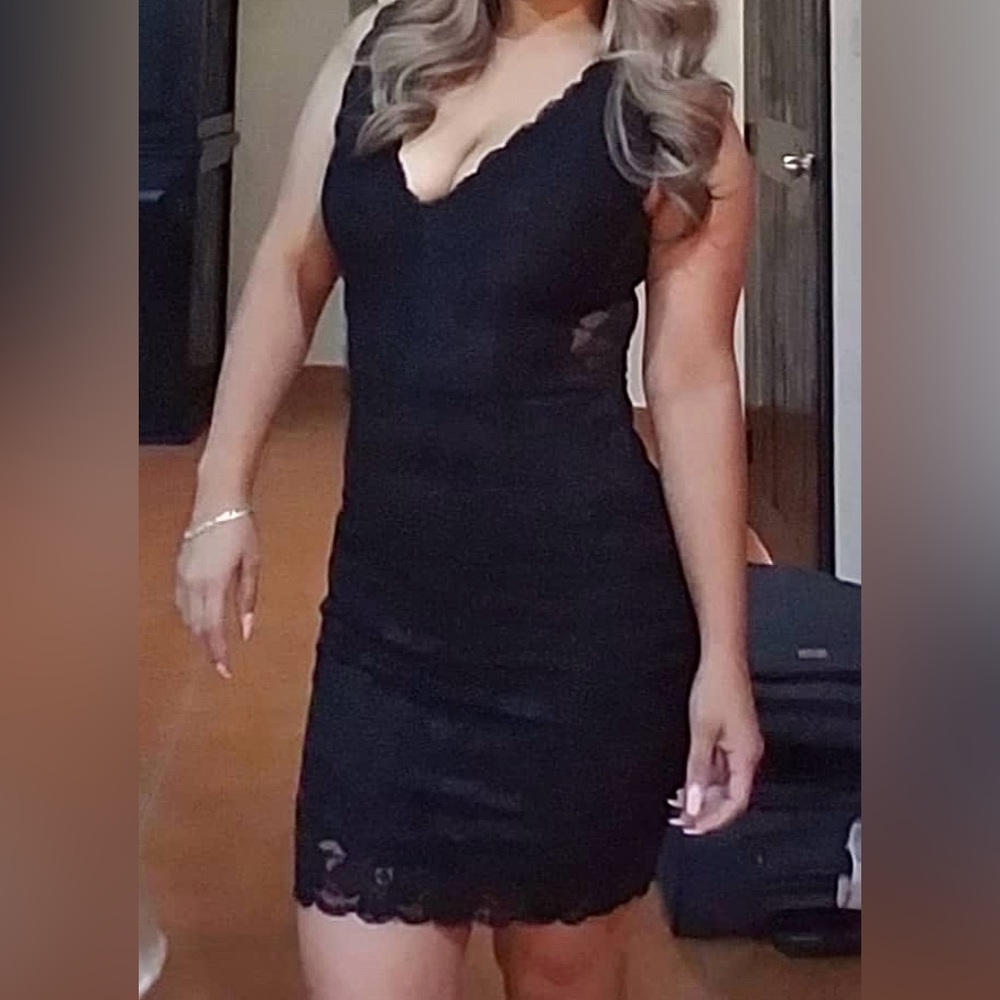 Guess lace little black dress